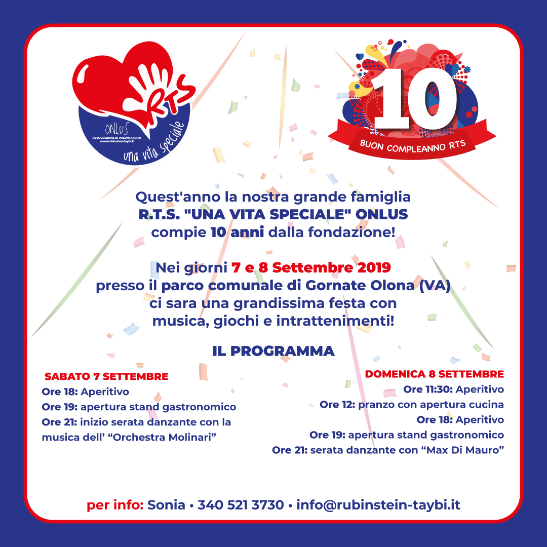 festa 10 anni rts